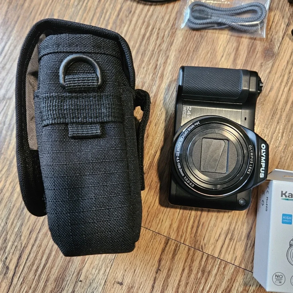 Working Olympus Stylus SZ-15 16MP Digital Camera‎ Black New Battery Original Box